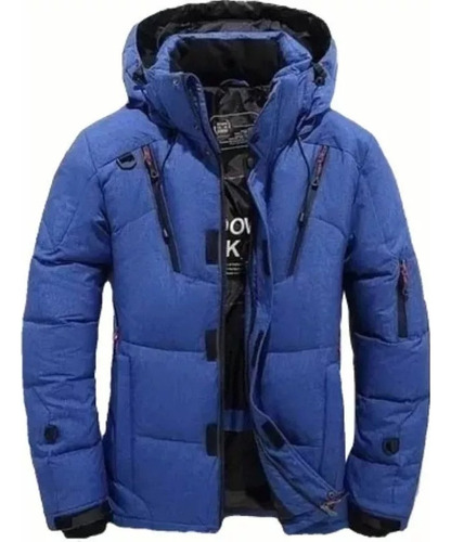 Parka De Invierno Gruesa Con Capucha Cortavientos Deportivo