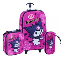 Comprar Set Scool Ranger Maleta Lonchera Cartuchera Kuromi Full 3d