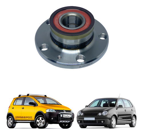 Cubo Roda Traseira Vw Cross Space Fox Polo C/abs