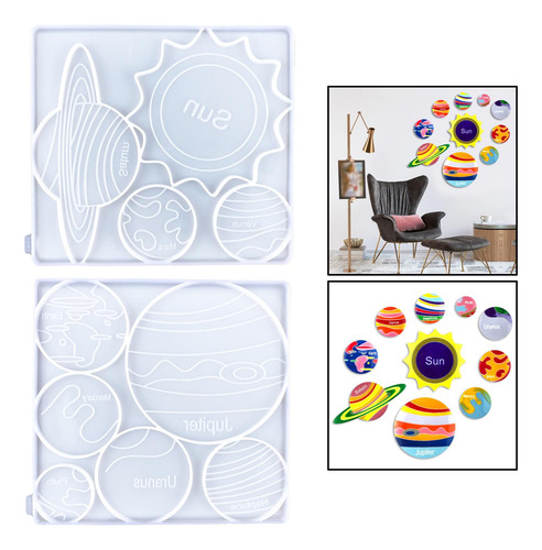 Molde De Resina Para Posavasos, 2 Uds., Alfombrilla Para
