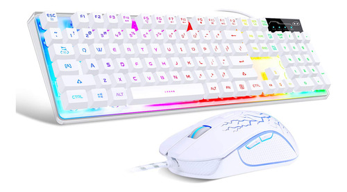 Combo De Teclado Y Mouse Para Juegos, Teclado Retroiluminado