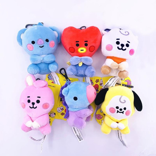 Peluches Bt21 Originales Con Llavero, Bts