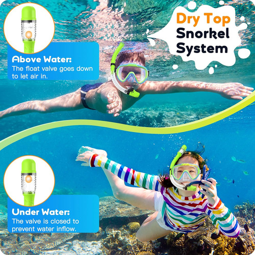 Soceo De Snorkel Para Niños De Seo, Máscara De Snorkel Para