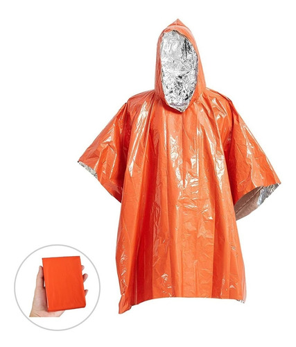 Poncho Cubre Lluvia Emergencia Aislante Pvc /forcecl