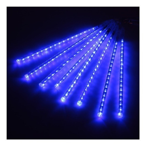 Luces Led Lluvia Multicolor Meteoro 30cm Decoración