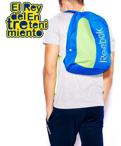 Imagen 5 de 6 de Mochila Bolso Liceal Esencial Reebok Original Unisex El Rey