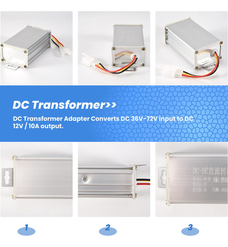 Transformador Electrónico 36v 48v 60v 72v A 12v 10a Electri-