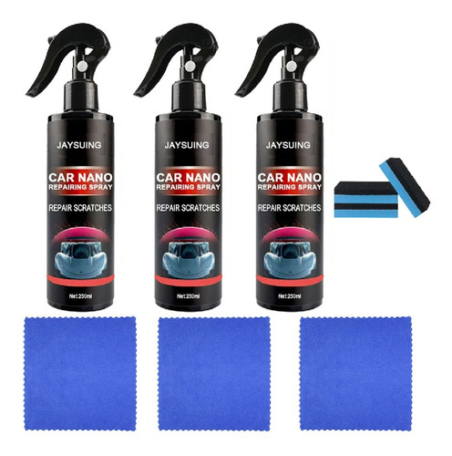 3*120ml Auto Sellador De Pintura En Aerosol Nano Para Repara