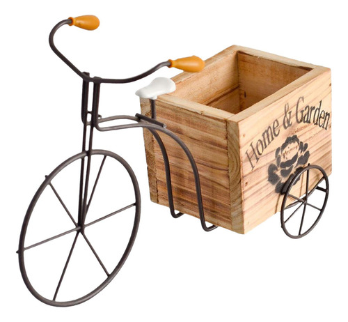 Maceta Para Bicicleta, Caja De Flores De Madera, , Soporte