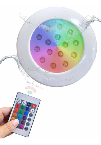 Bala Led Sumergible 6w Para Piscina Jacuzzi Multicolor 