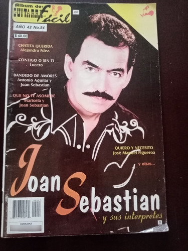 Joan Sebastian En Portada De Revista Guitarra Fácil Año-2013