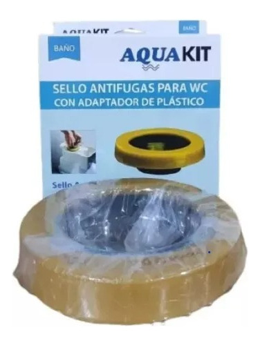 Sello Antifugas Wc Con Adaptador De Plástico Aquakit /sertec