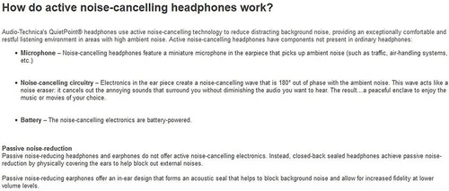 Audio-technica Ath-anc7b Quietpoint - Auriculares Con Cancel
