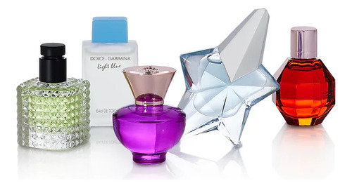 Set De 5 Mini Perfumes Mujer Scent Edit Dolce,mugler,valenti