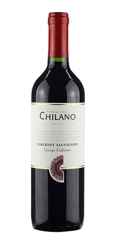 Imagem 1 de 2 de Vinho Chileno Chilano Cabernet Sauvignon Seco 750ml
