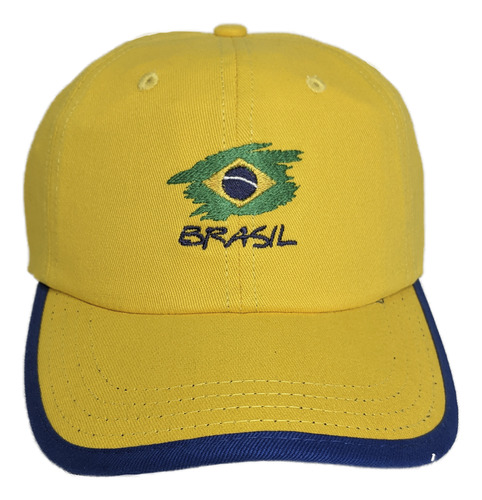 Boné Spr Dad Hat Brasil Unissex - Amarelo E Azul