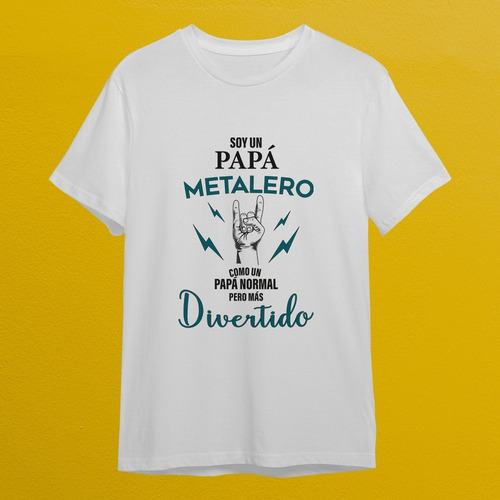 Playera Blanca Estampado Papá (profesión) Más Divertido
