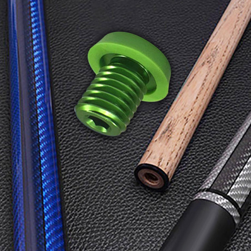 Taco De Billar Con Tapón Inferior, Protector De Goma Verde