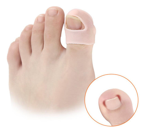 Gel Para De Uñas De Pies Encarnados De Silicona De 5 Pares,