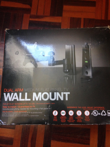 Wall Mount Base Para Televisor Pantalla Plana Hasta 37