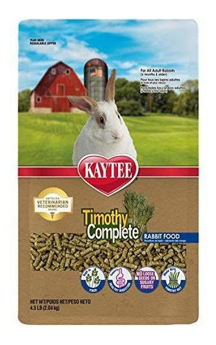 Comida Completa Para Conejos Kaytee Timothy 4.5 Lb 