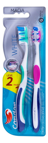 Cepillo de dientes Condor White suave x 2 unidades