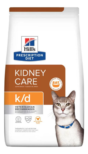 Ração Hills K/d Cuidado Gatos Adultos Com Doença Renal 1,8kg