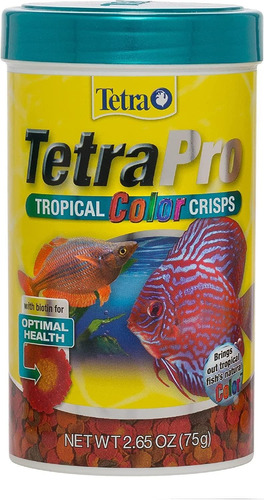 Alimento Para Peces Tetrapro Color Crisp 75g Discos