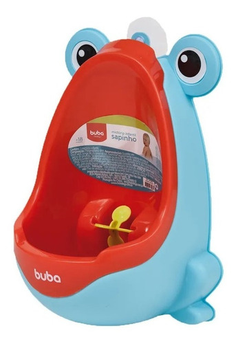 Mictorio Sapinho Infantil Pinico Com Ventosa Azul Buba ®