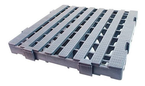 Kit 20 Estrados Piso Paletes Pallets 40x40x4,5 Cinza