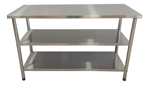 Mesa Cozinha Industrial 1,40x0,60 Manipulação 100% Aço Inox 