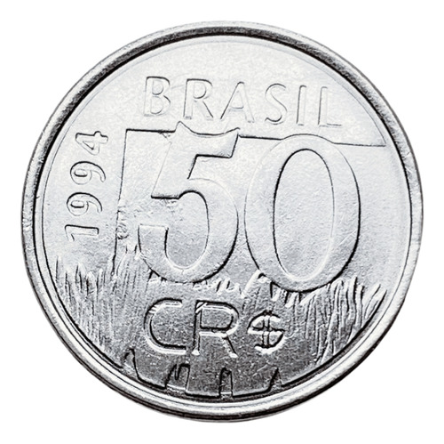 Moeda Do Brasil - 50 Cruzeiros Reais Onça De 1994