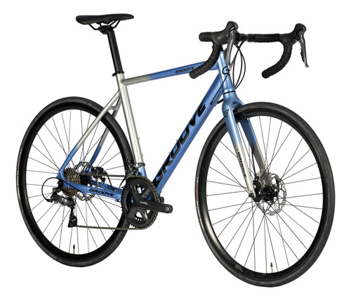 Bicicleta Groove Overdrive 50 16velocidades Cor Azul/prata Tamanho Do Quadro 52