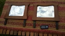 Comprar Lote De 2 Antiguos Espejos De Mesa De Luz Tipo Art Nouveau