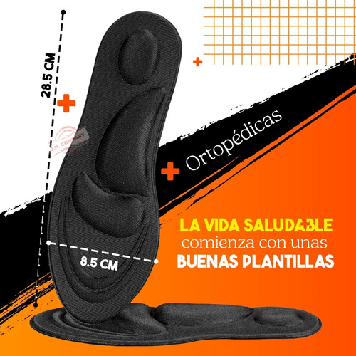 Imagen 2 de 9 de Plantilla Espuma Viscoelastica Transpirable Deportiva 8720