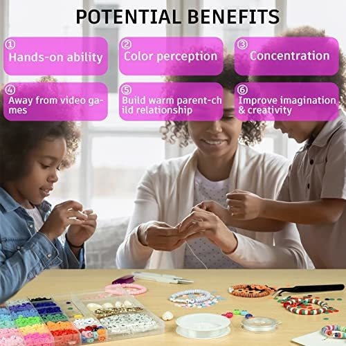Kit Cuentas De Arcilla Para Hacer Pulseras 24 Colores