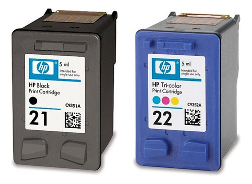 Cartuchos Hp 21 22