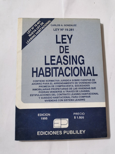 Ley De Leasing Habitacional