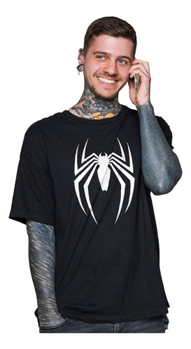 Camiseta Manga Corta Logo Spiderman Marvel Avengers