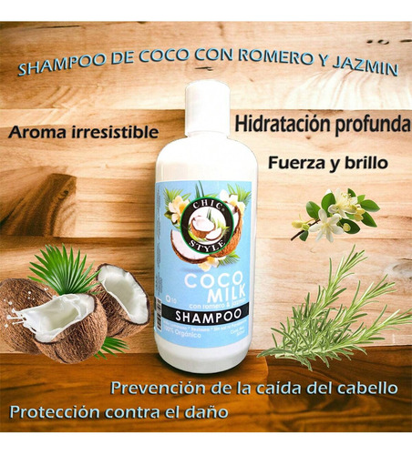 Shampoo Chic Coco Con Romero Y Jazmín 500 Ml