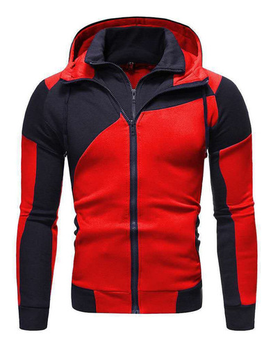 Sudadera Hombre Capucha Gorro Forro Polar Con Cremallera