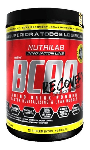 Bcaa Recovery 300gr Nutrilab Aminoácido Vitaminas Minerales