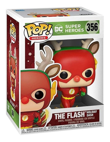 Funko Pop Heroes Dc Navidad - Flash Rodolfo El Reno #356