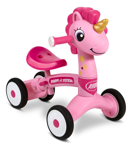 Radio Flyer Lil Racers: Sparkle The Unicorn Ride On Juguete.