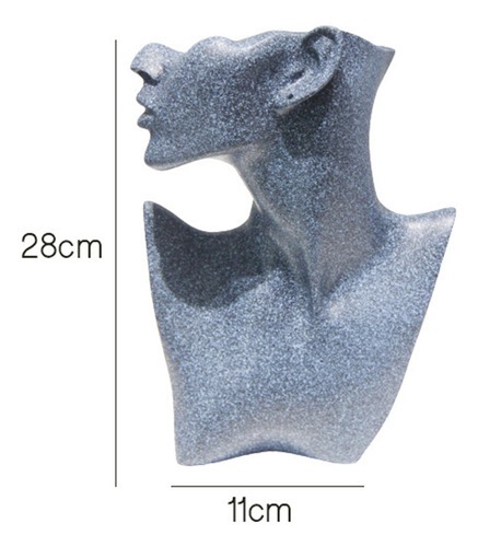 Estante De Accesorios De Busto De Collar Con Pendientes