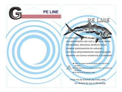 Voluxe Línea de pesca, hilo de pesca multifilamento de 4 hebras para pesca