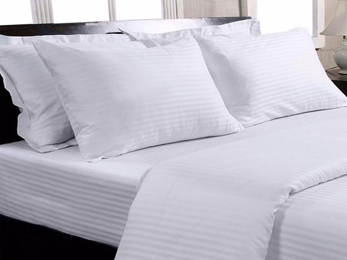 Set Duvet Queen Stripe+plumón+fundas+sábana Ajustable 5 Pzas