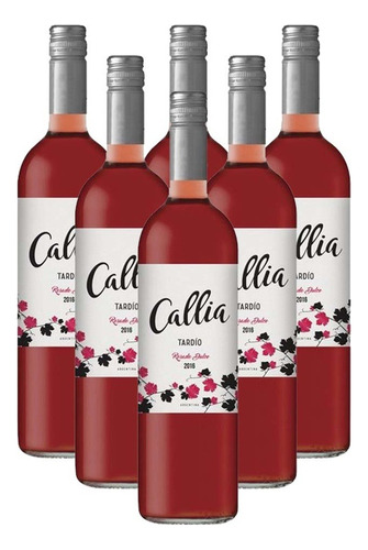 Vino Callia Tardio Rosado Dulce 750ml San Juan Caja X6