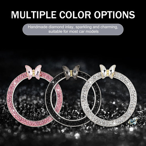 Anillo Decorativo De Arranque De Automóvil Botón Mariposa Di