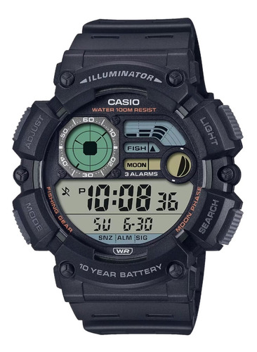 Reloj Casio Ws 1500h Fases Lunares Modo Pesca Sumergible 100